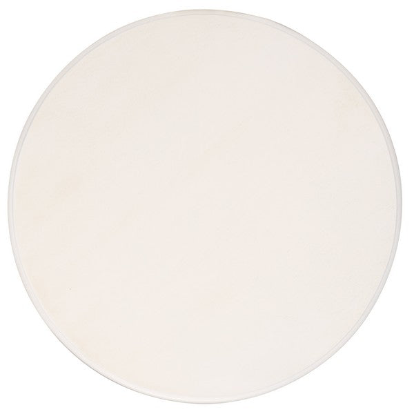 Mary Pedestal Table in Ivory