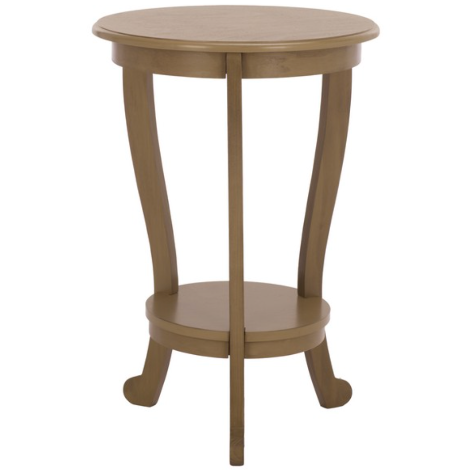 Mary Pedestal Table in Desert Brown