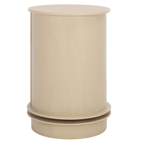 Tabitha Swivel Accent Table in Sand