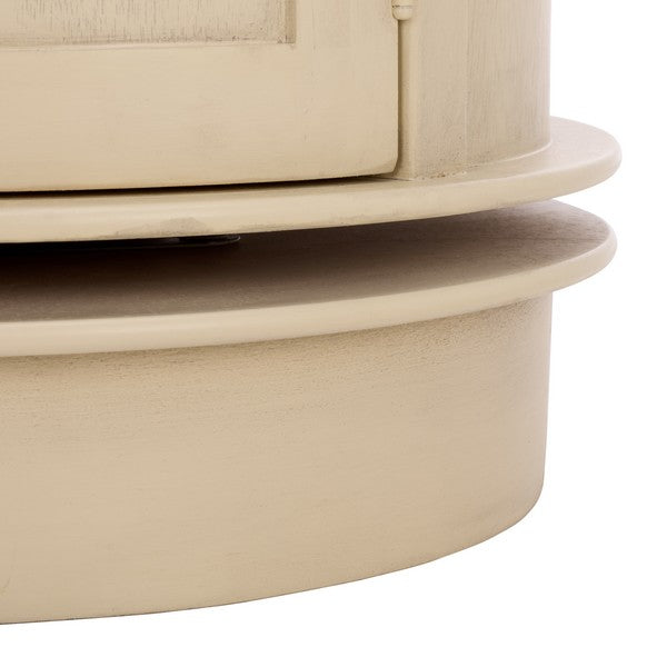 Tabitha Swivel Accent Table in Sand