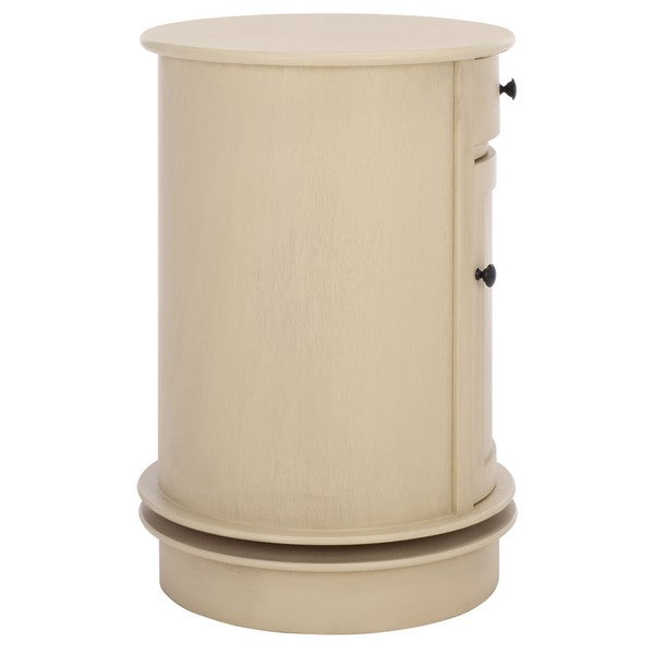 Tabitha Swivel Accent Table in Sand