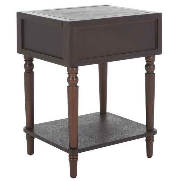 Siobhan Accent Table in Walnut with Storage Drawer