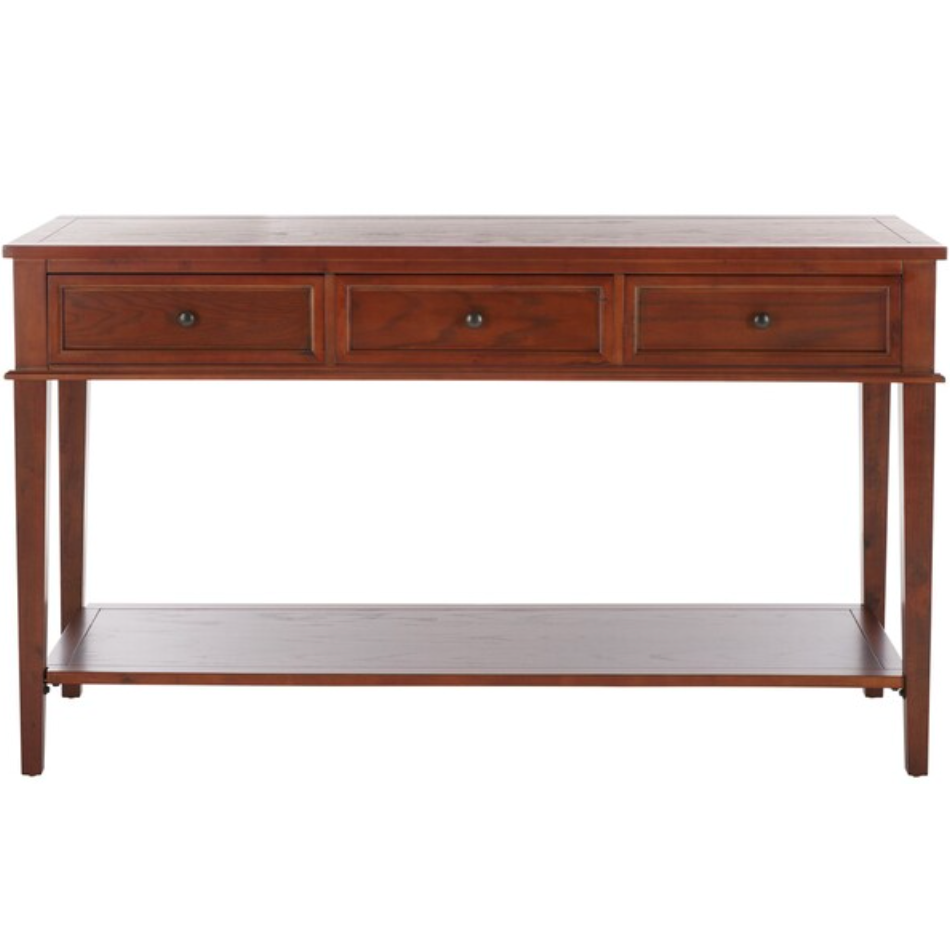 Manelin Console With Storage Drawers in Sepia
