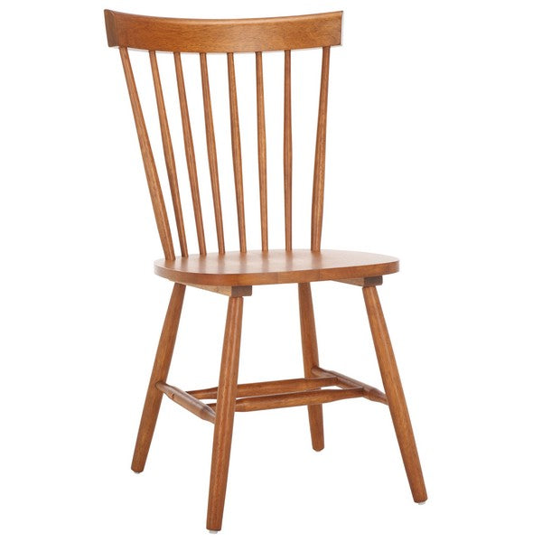 Parker Wood Spindle Back Dining Chair in Walnut (Set of 2)
