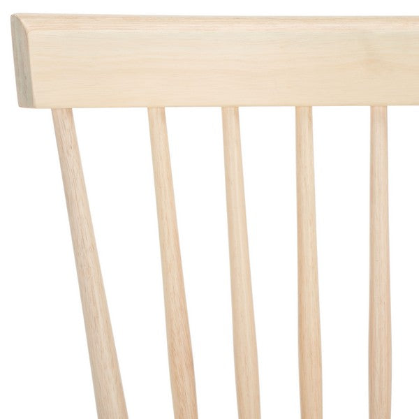 Parker Wood Spindle Back Dining Chair in Whitewashed (Set of 2)