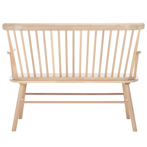 Blanchard Spindle Back Settee in Whitewashed