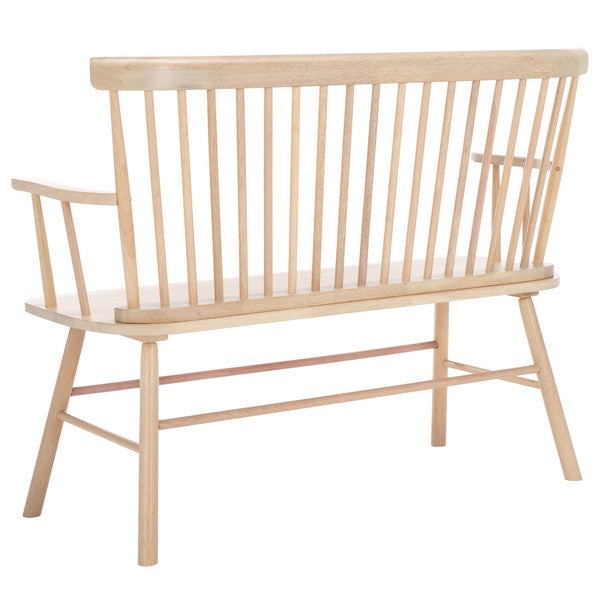 Blanchard Spindle Back Settee in Whitewashed