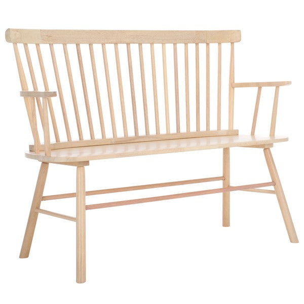 Blanchard Spindle Back Settee in Whitewashed