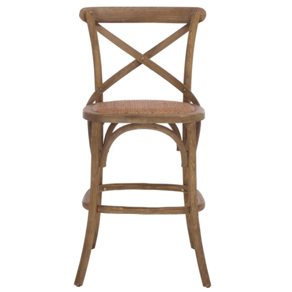 Safavieh Franklin Oak Counter Stool - Thumbnail 3