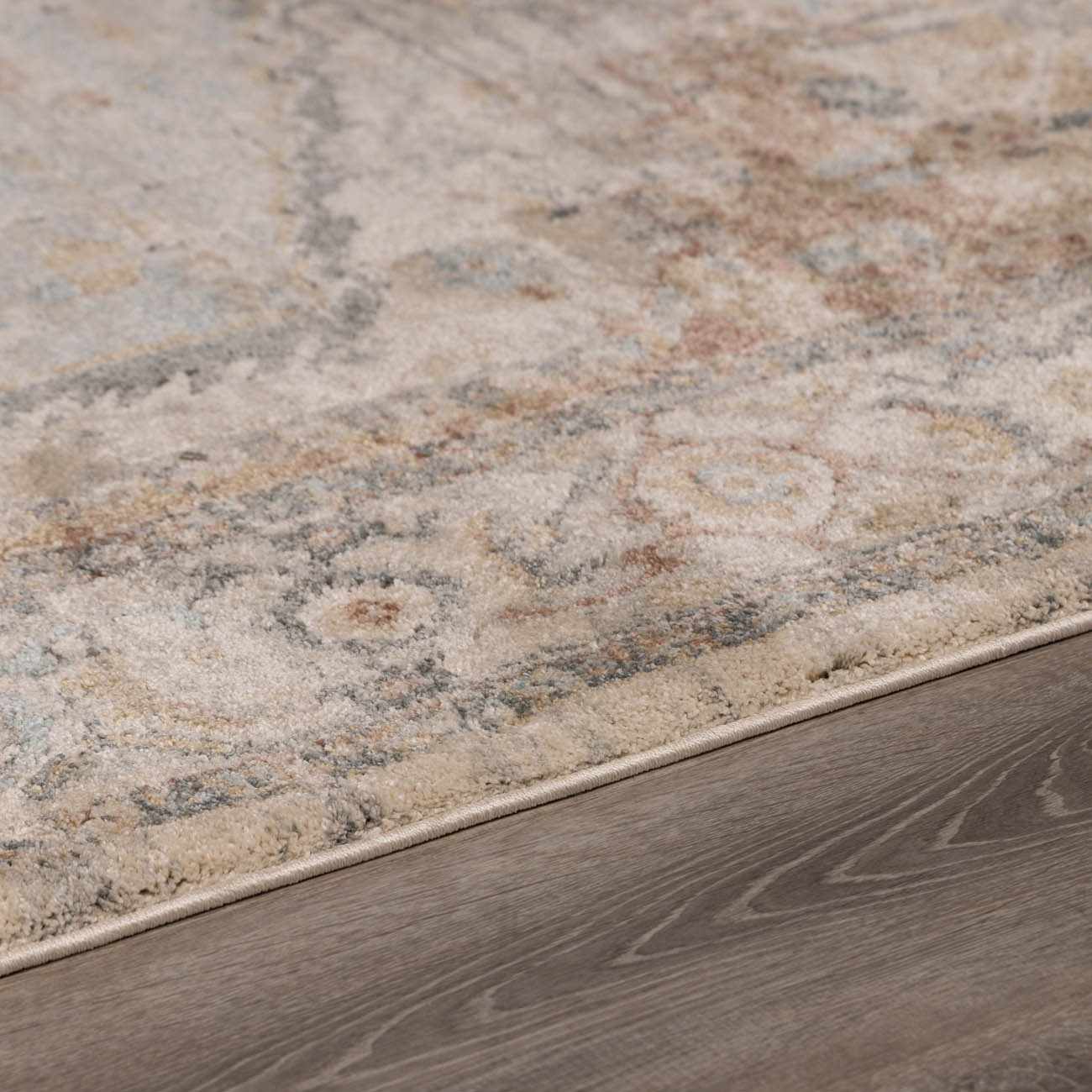 Vaeda Blue & Beige Thick Luxe Rug