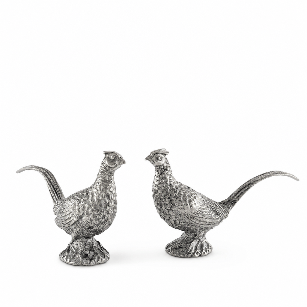 Pewter Pheasants Salt & Pepper Set