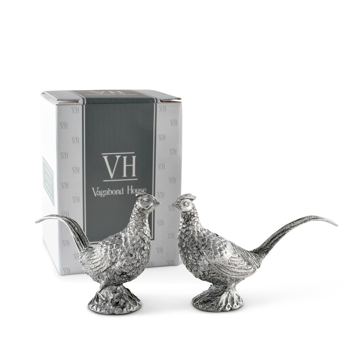 Pewter Pheasants Salt & Pepper Set