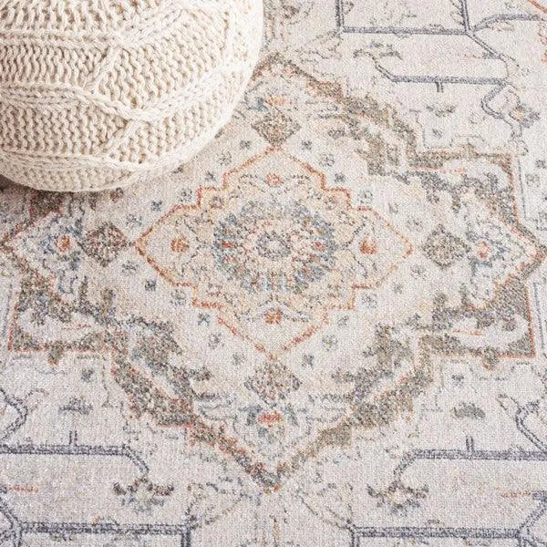 Safavieh Baltimore Collection - Light Grey / Rust