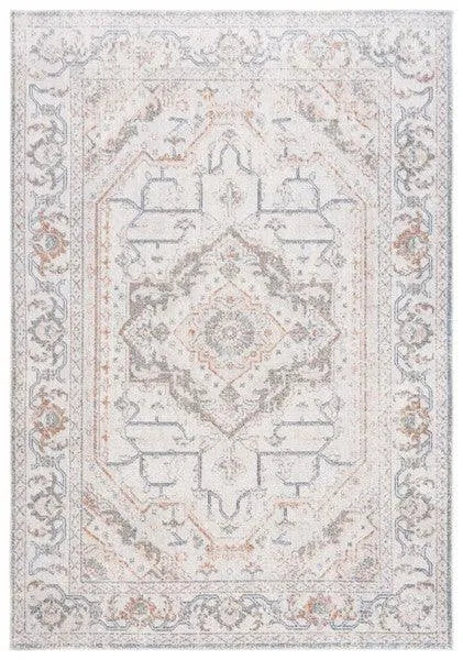 Safavieh Baltimore Collection - Light Grey / Rust