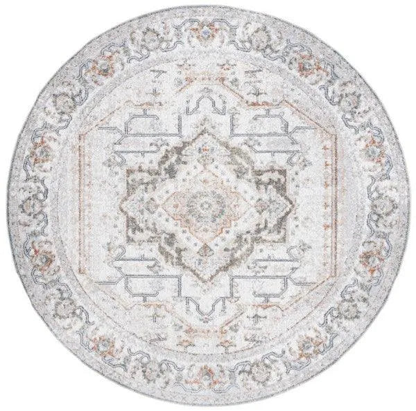 Safavieh Baltimore Collection - Light Grey / Rust