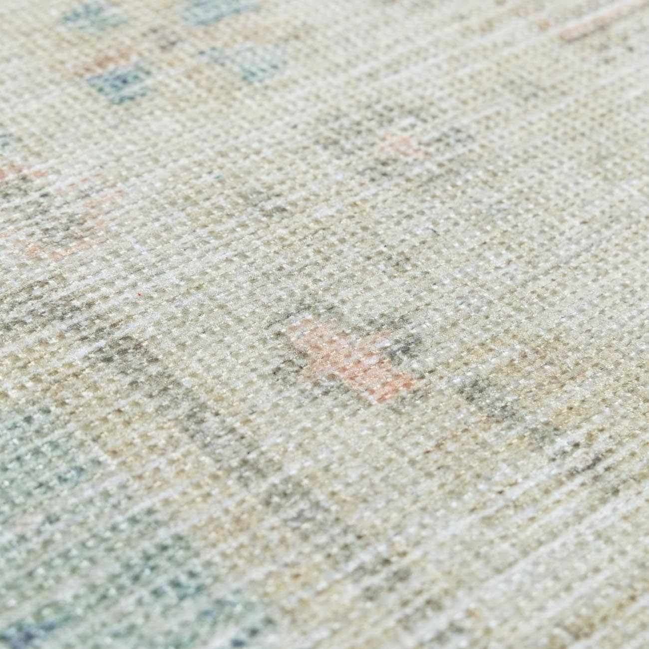 Baloy Polyester Area Rug in Olive and Sage