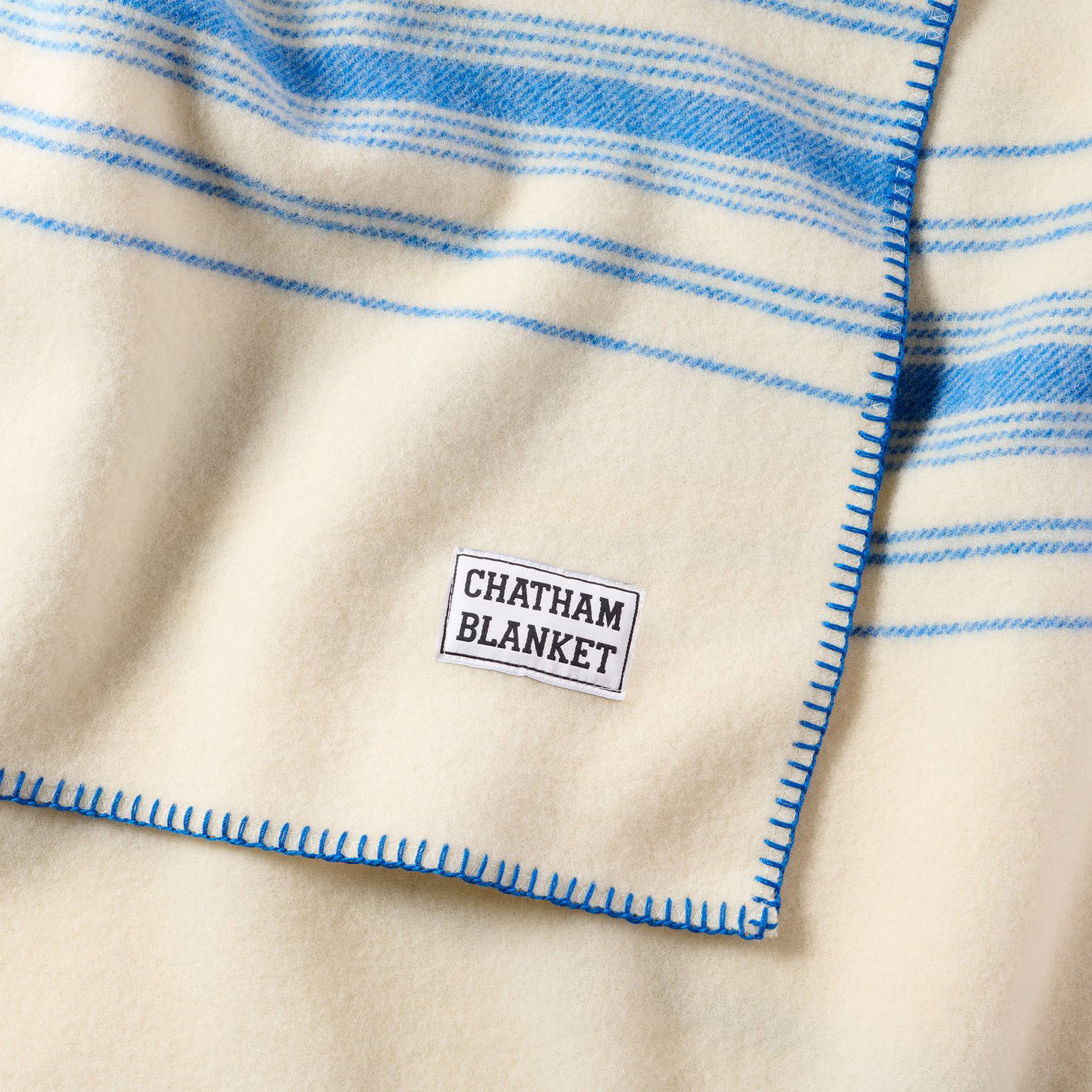 Chatham Blanket: Blue Stripe