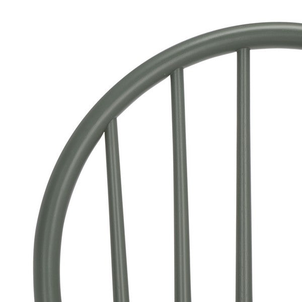 Omaha Wood Counter Stool in Dark Green