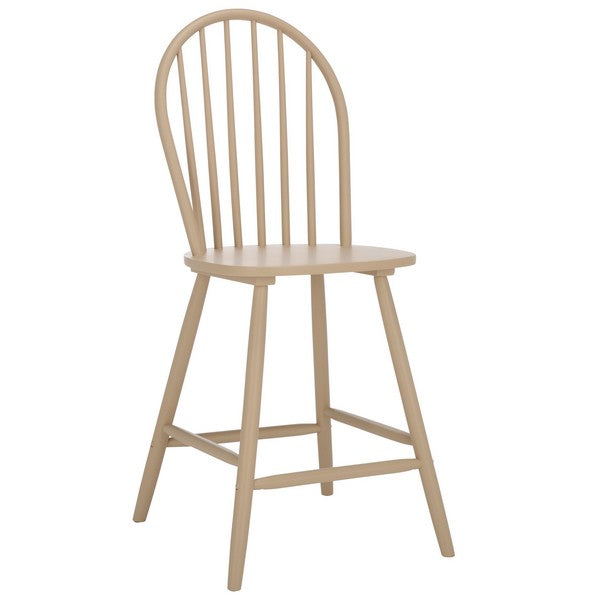 Omaha Wood Counter Stool in Khaki