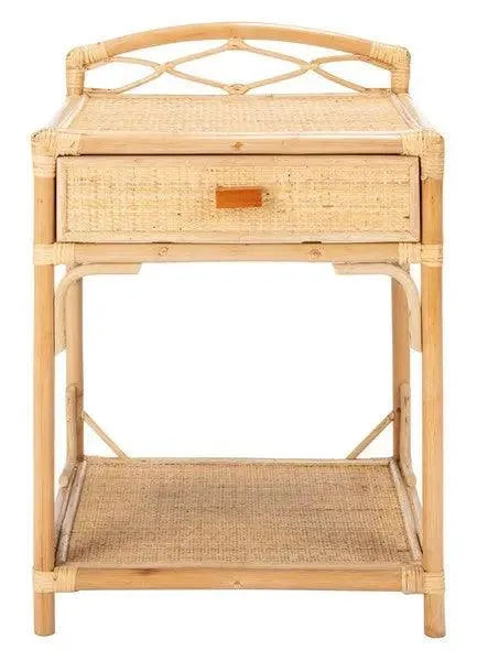 Safavieh Bea Natural 1 Drawer 1 Shelf Nightstand