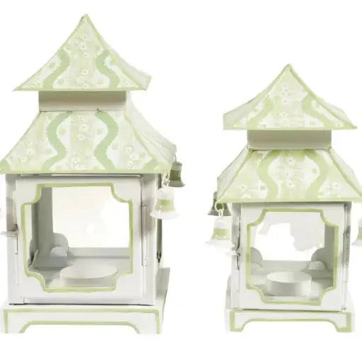 Beautiful Ikat Spring Green Pagoda - 2 Sizes - The Mayfair Hall