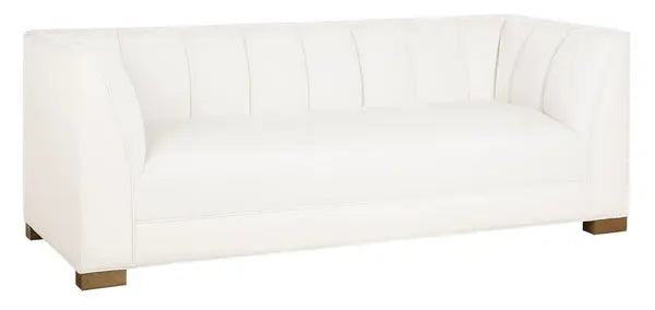 Beverly White Linen Blend Sofa - The Mayfair Hall