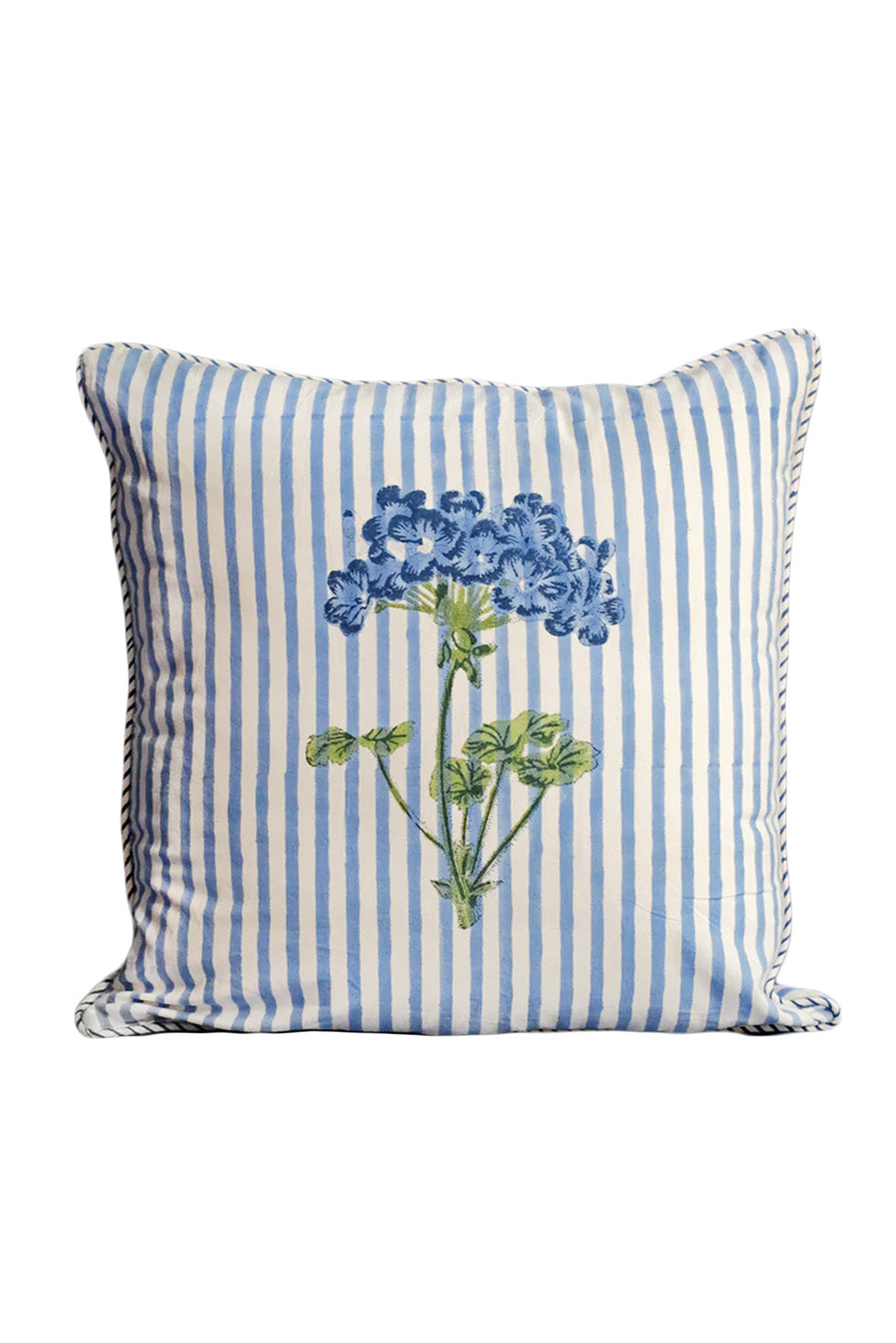 Inner Child Hydrangea Blockprint Pillow