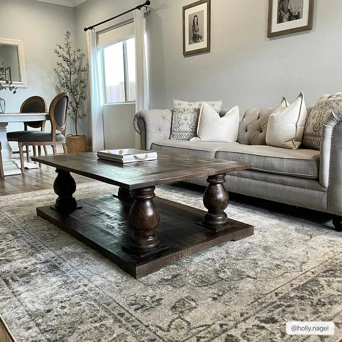 Rudo Blue Washable Area Rug - The Mayfair Hall