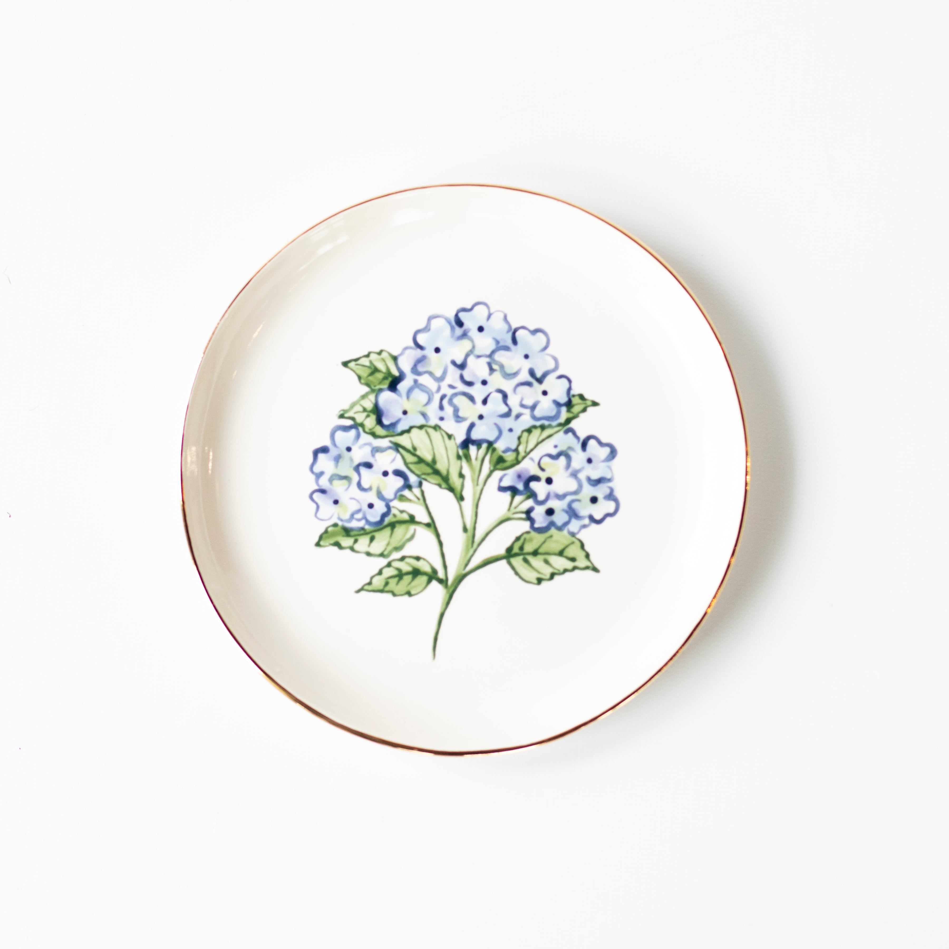 Keepsake Plate in Blue Hydrangea