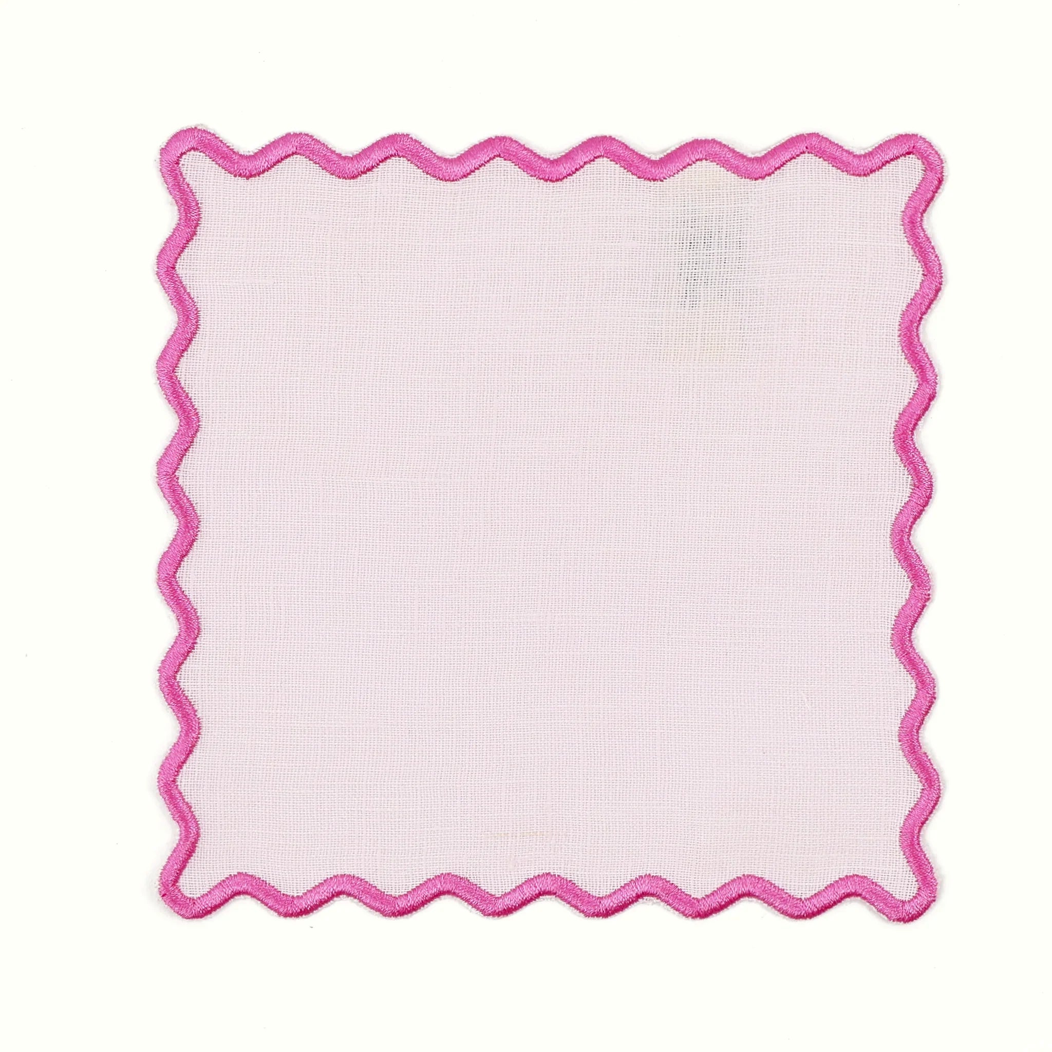 The Vivienne Square Cocktail Napkins -Blush - The Mayfair Hall
