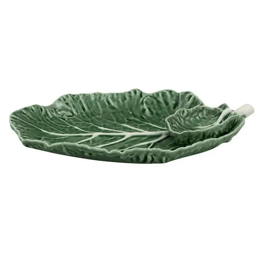 Bordallo Pinheiro Bordallo Pinheiro Cabbage Green Chip and Dip Platter