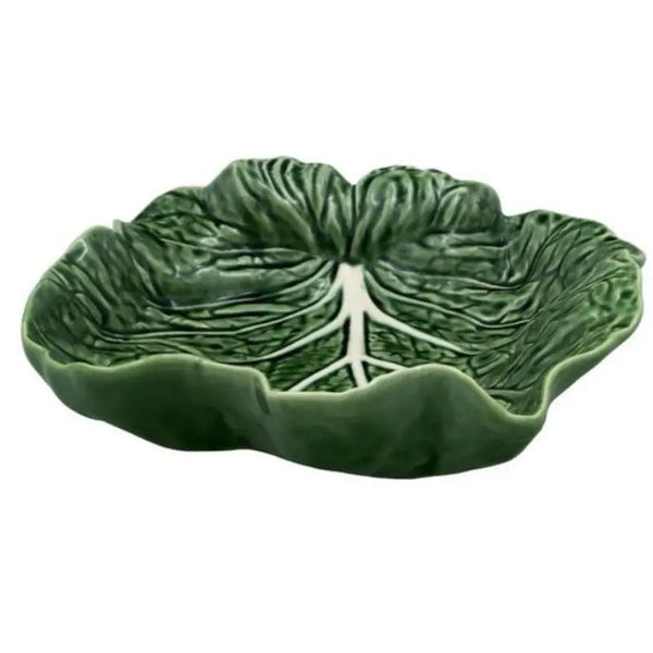 Bordallo Pinheiro Cabbage Green Concave Leaf Bowl - The Mayfair Hall