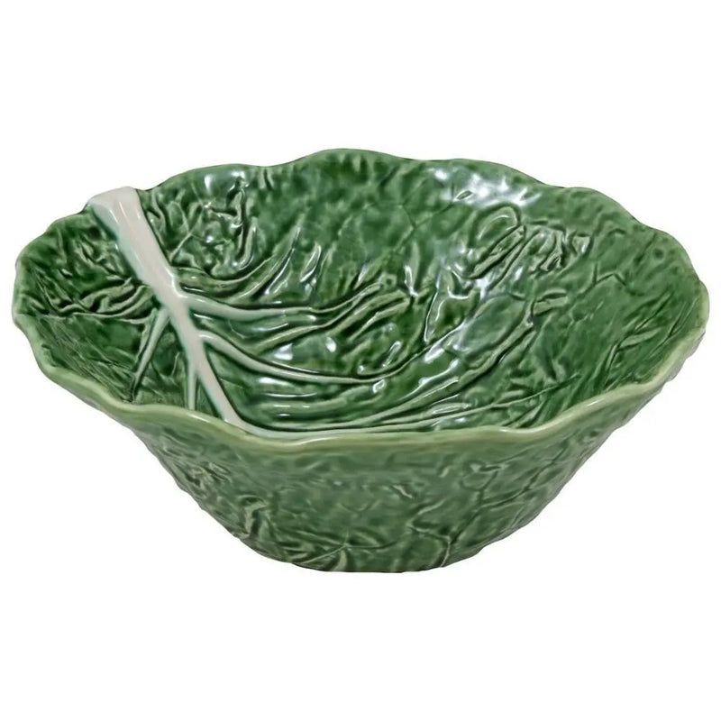 Bordallo Pinheiro Cabbage Green Deep Salad Bowl - The Mayfair Hall