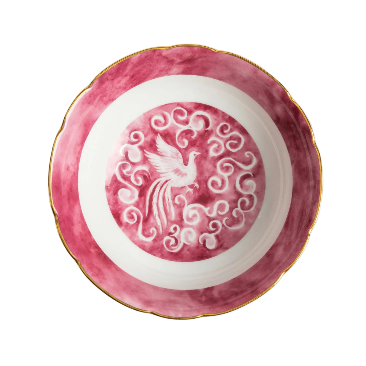 Fenix Porcelain Bowl with Gold Accents by Tania Bulhões