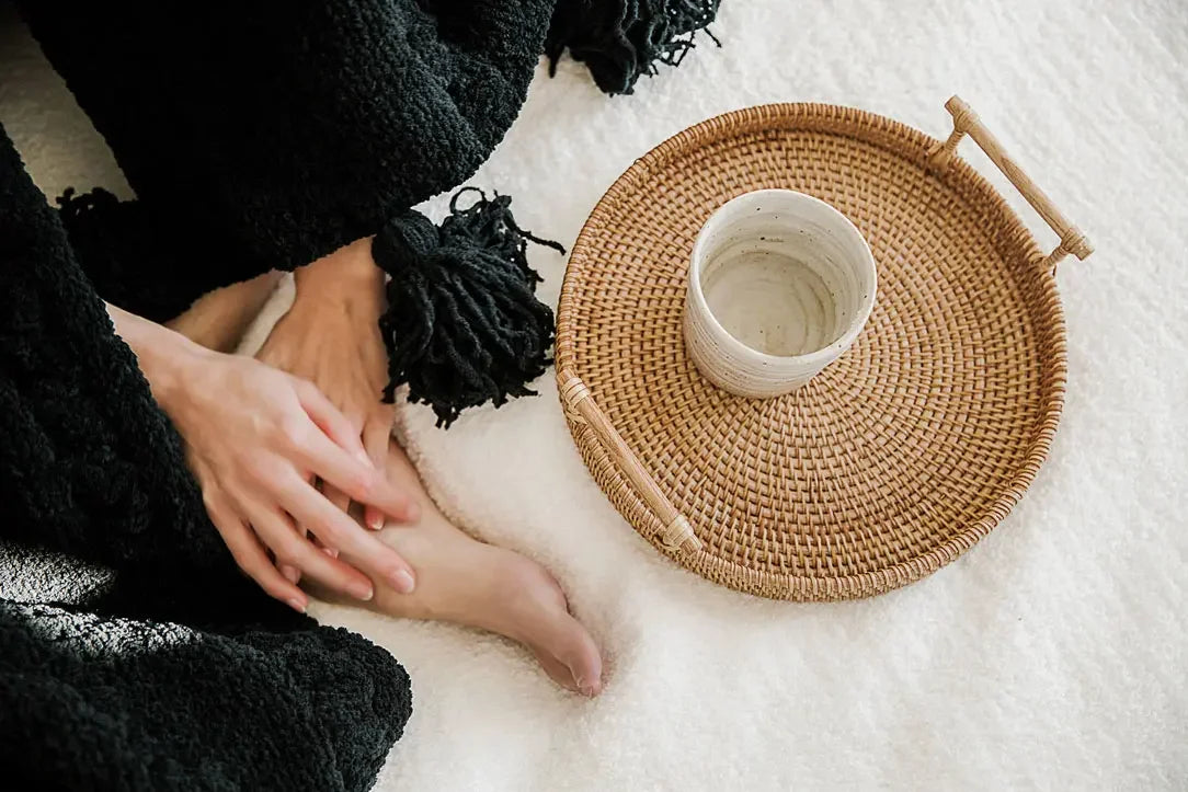 Braided Pom Pom Throw - The Mayfair Hall