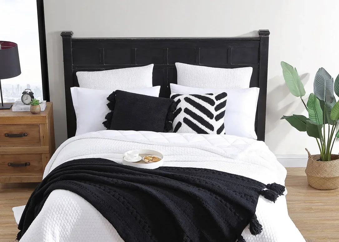 Braided Pom Pom Throw - The Mayfair Hall