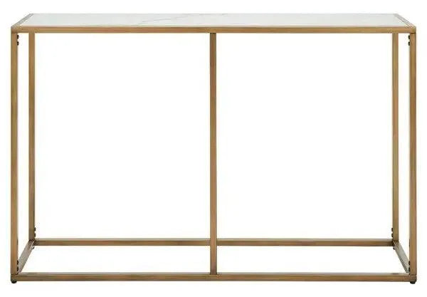 Safavieh Brynna Bronze-White Marble Console Table