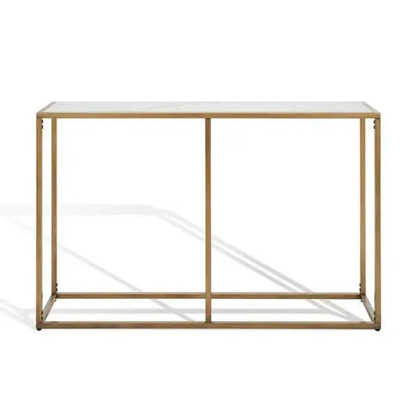 Safavieh Brynna Bronze-White Marble Console Table