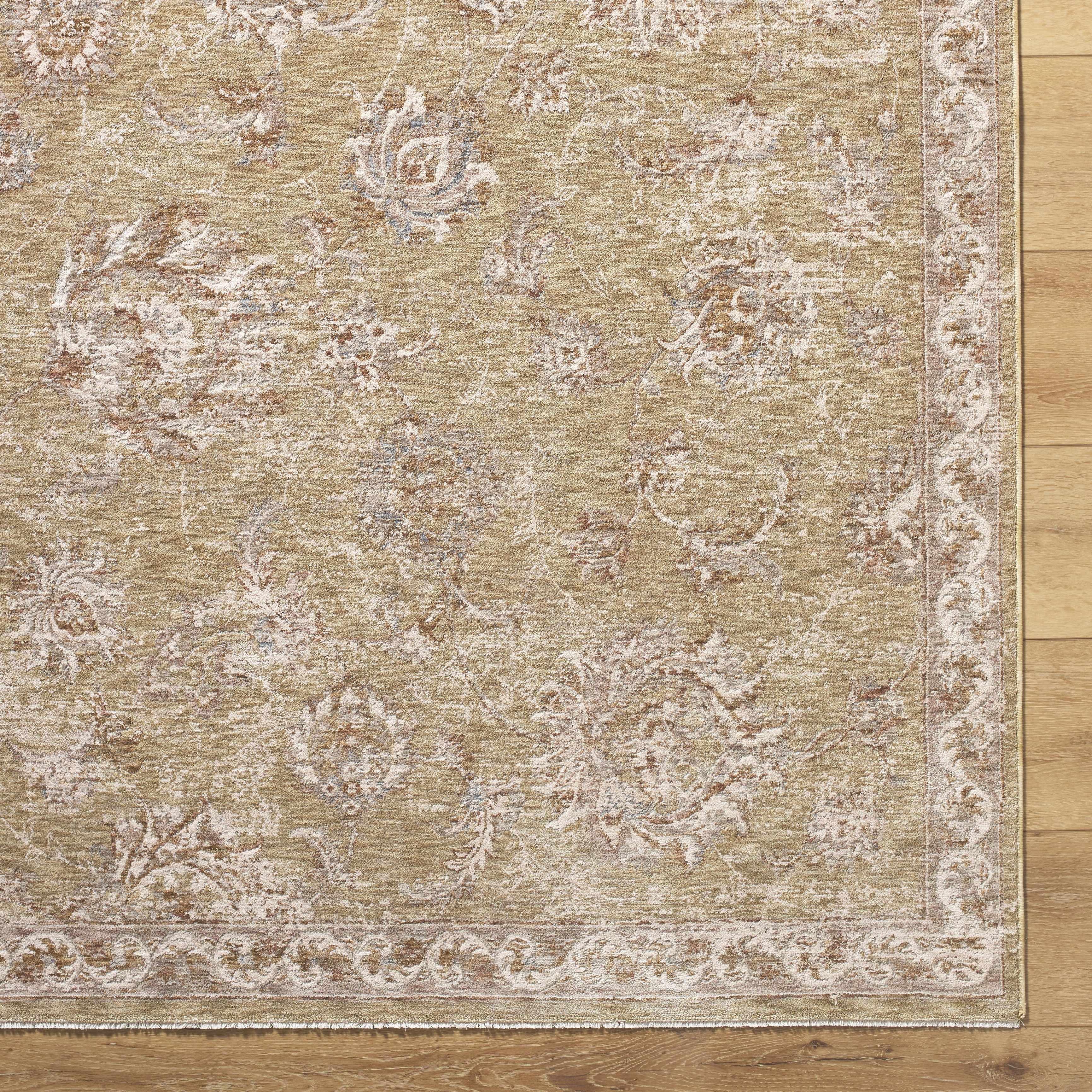 Chyron Olive Area Rug