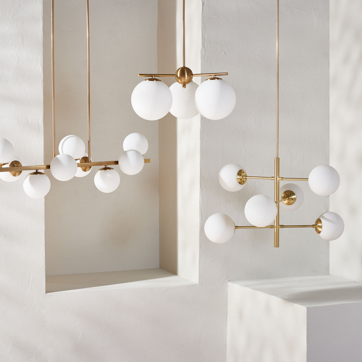 Bassett 6-Light Steel Chandelier in Gold — 32″