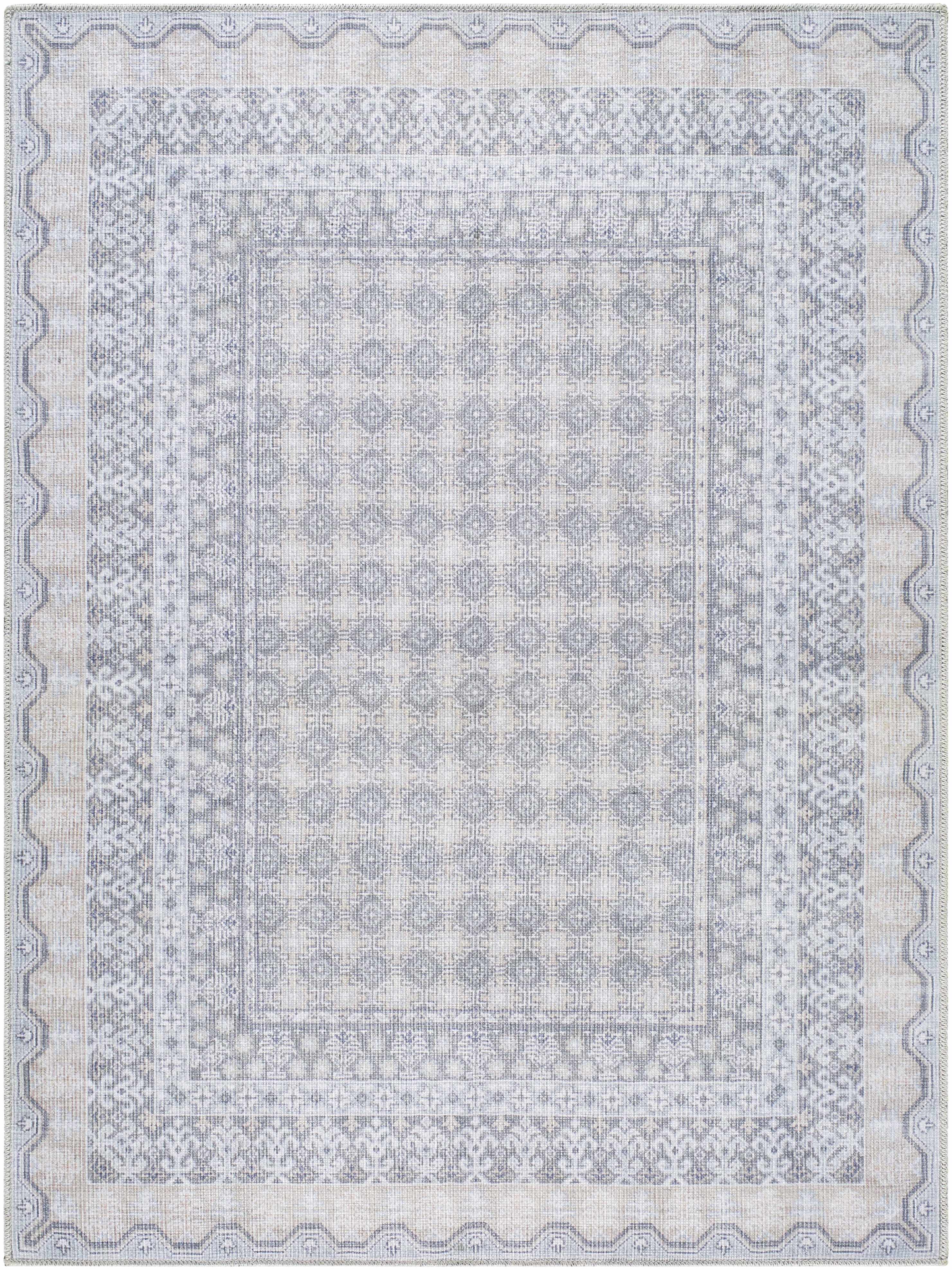 Rainier Blue Washable Rug | Our PNW Home X Livabliss