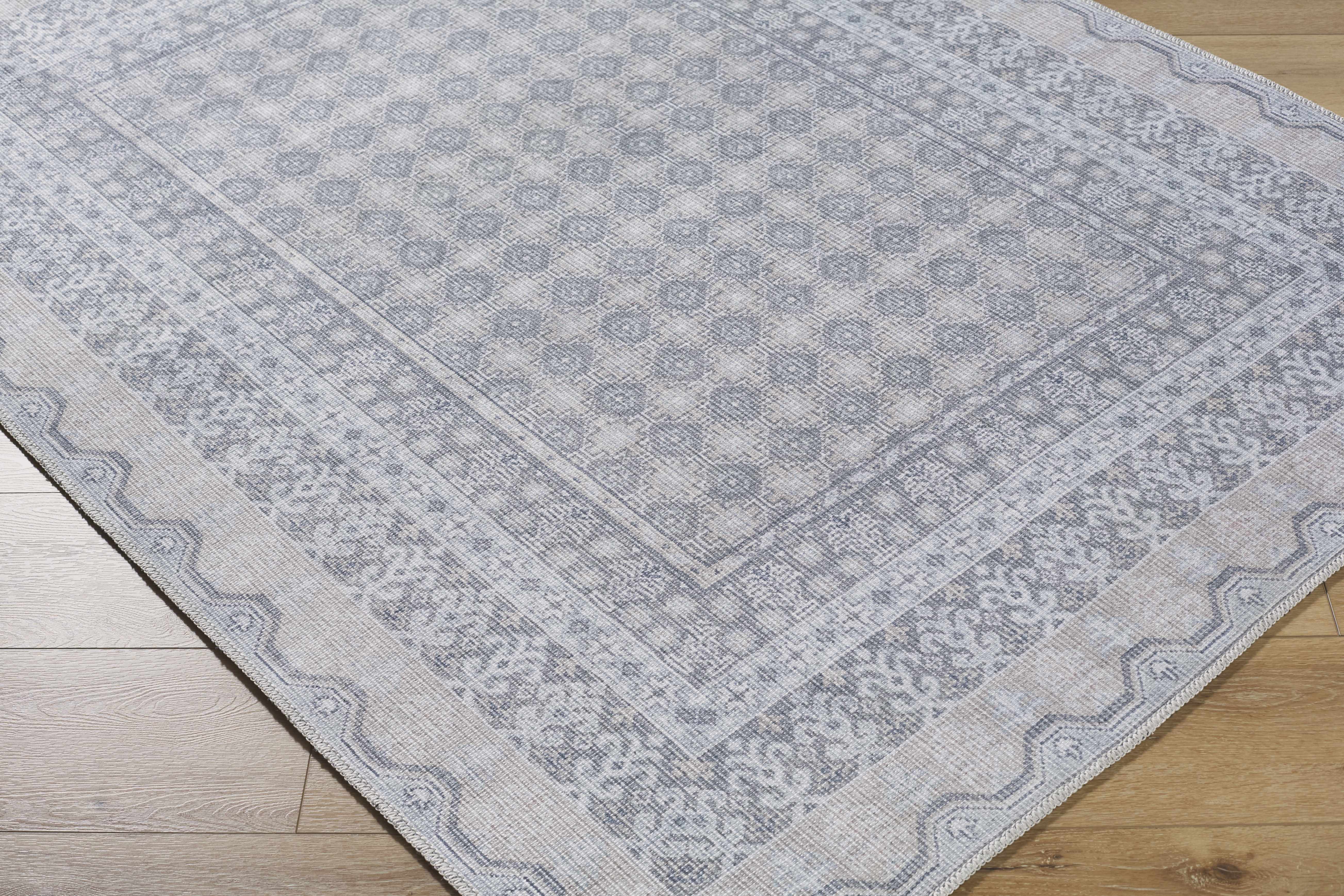 Rainier Blue Washable Rug | Our PNW Home X Livabliss