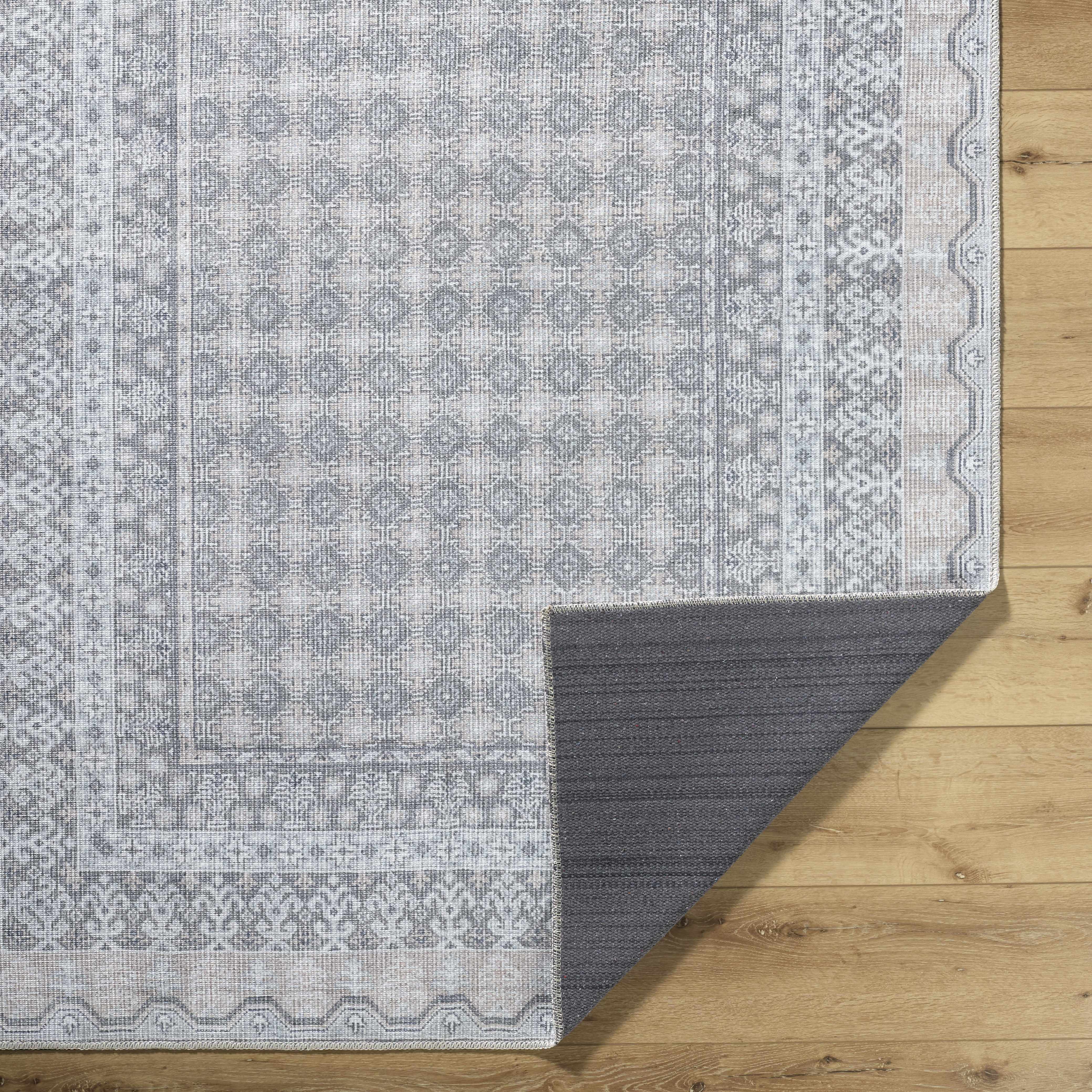 Rainier Blue Washable Rug | Our PNW Home X Livabliss