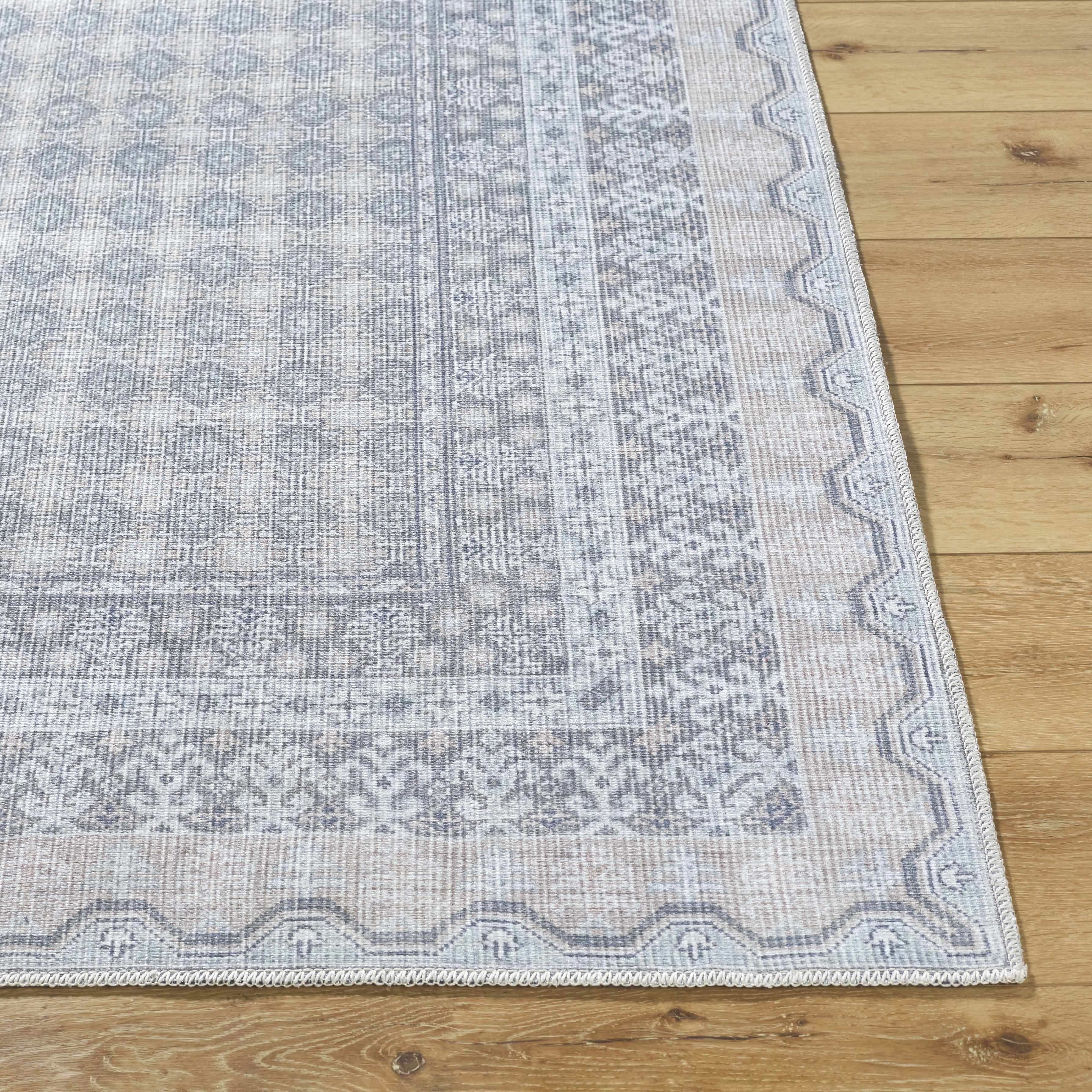 Rainier Blue Washable Rug | Our PNW Home X Livabliss
