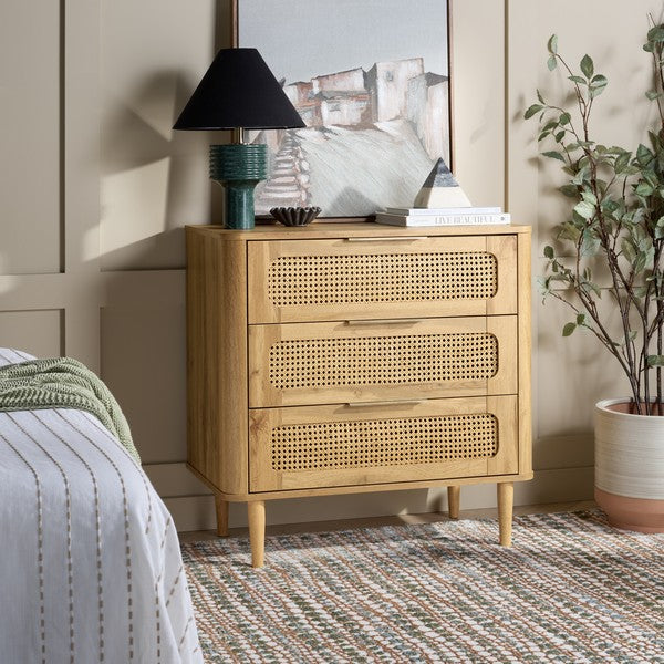 Brey 3 Drawer Chest in Oak