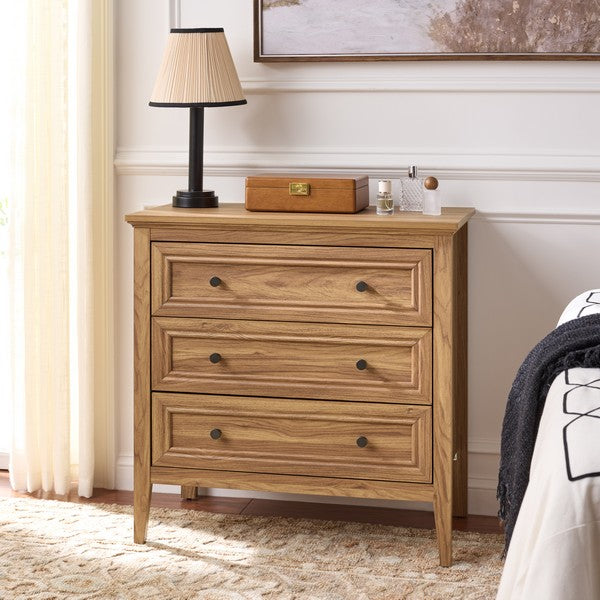 Sondra 3 Drawer Chest in Oak