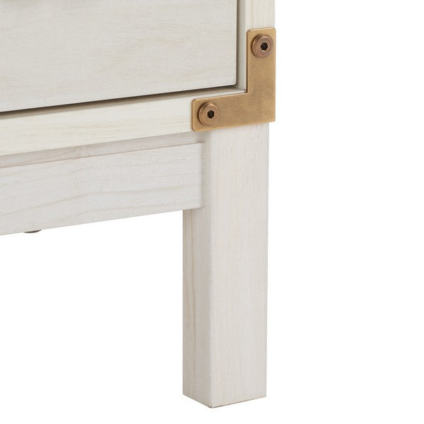 Galio 3 Drawer Chest in Bleached White