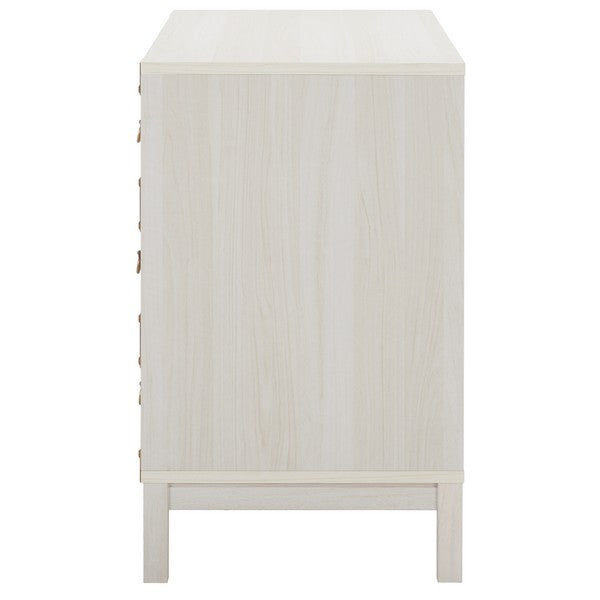 Galio White-Gold 3 Drawer Chest - The Mayfair Hall