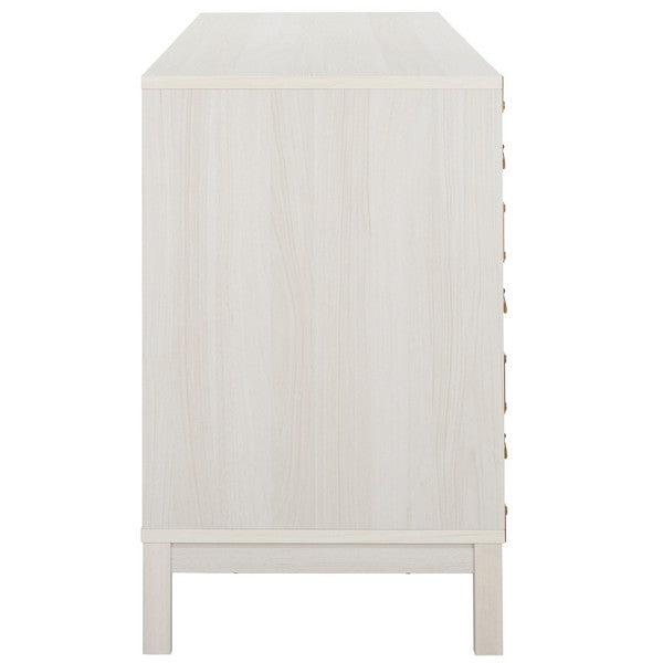 Galio 6 Drawer Chest in Bleached White