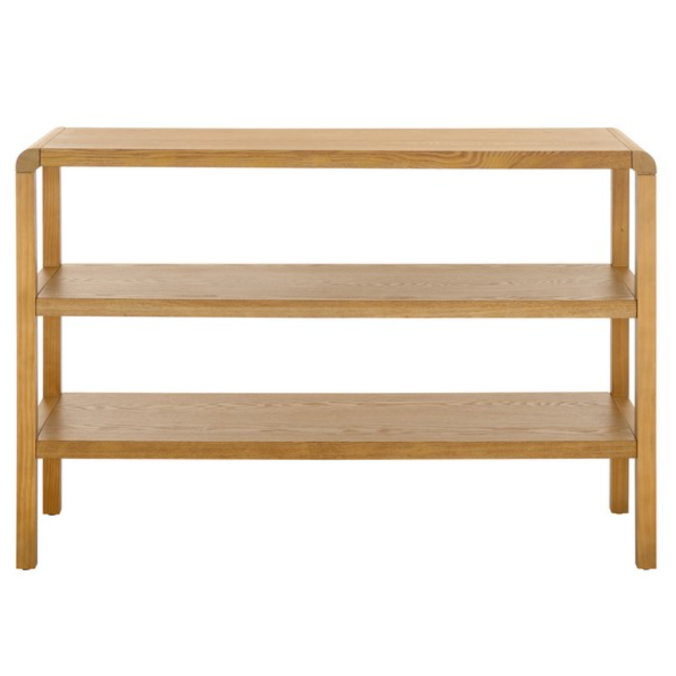 Omara 2 Shelf Console Table in Natural